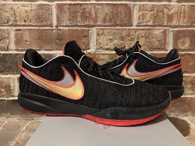 New 12.5 Nike Lebron XX 20 Trinity Miami Heat 2022 Black Red Gold