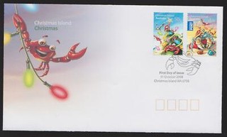 Australia Christmas Island First Day Cover FDC 2008 Christmas