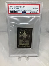 1901 Ogdens Guinea Gold I Series Golf Lt. F G Tait PSA 2