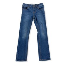 Crazy 8 Girls Skinny Denim Blue Jeans Size 6 With Adjustable Waist Band Stretch