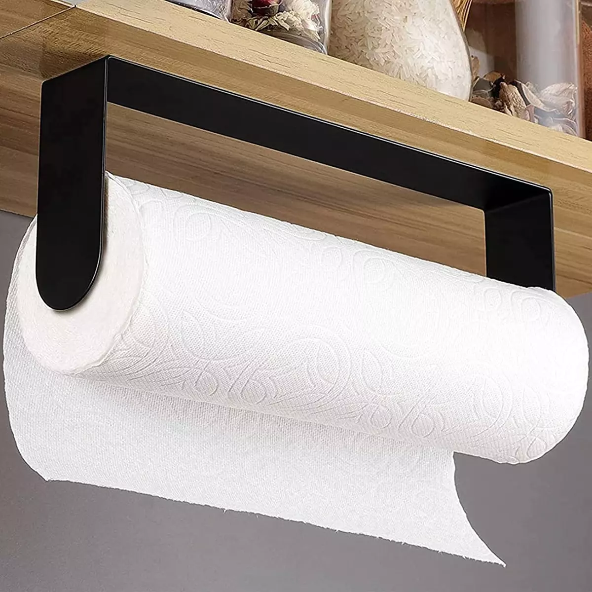 Paper Towel Holder Wall Mount Under Cabinet Kitchen Self Adhesive