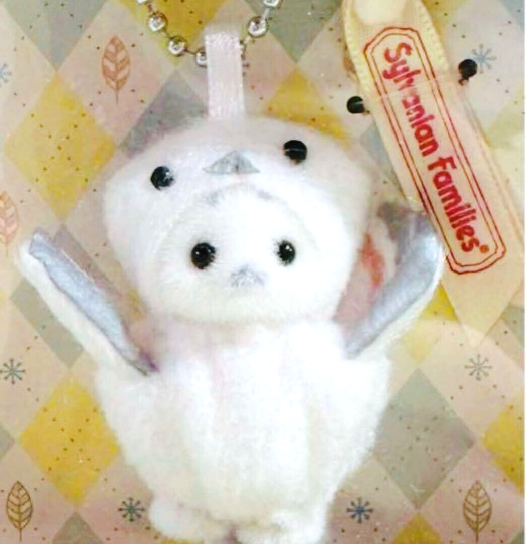Shavian リンゴ型キーホルダー Sylvanian Families Keychain Baby Seal Snow Fairy EPOCH Limited