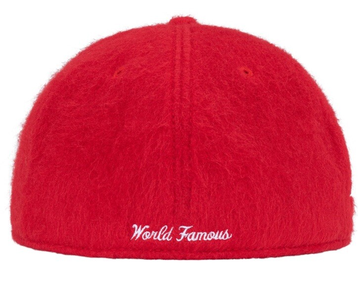 SUPREME BRUSHED WOOL BOX LOGO NEW ERA HAT RED SIZE 8 FW24