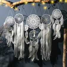 Large Boho Dream Catcher Macrame Wall Hanging for Vintage Wedding Home Decora...
