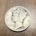 1934 MERCURY SILVER DIME ACTUAL COIN Get Yours And More Today And Save