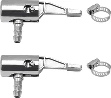 2PCS 1/4" Lock On All Metal Air Chuck, Mini Compressor Hose End with... 