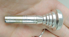 E-Z-Tone Cornet Mouthpiece Silver Plated Vintage Super Clean Sanitized Fast Ship