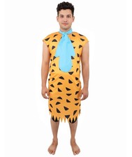 HPO Men  s Prehistoric Caveman Costume, Adult Animal-Print Cosplay Outfit