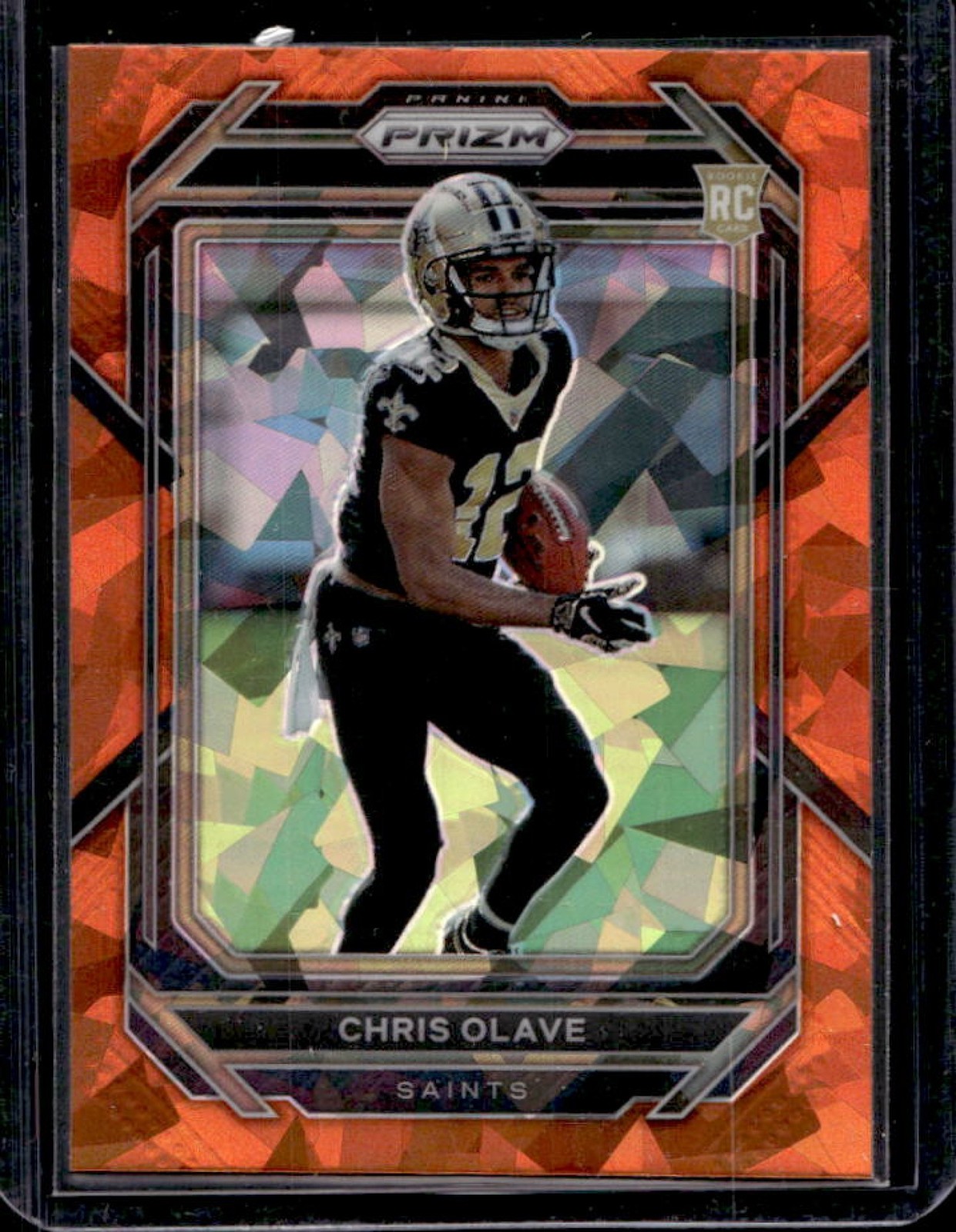 2022 Panini Prizm Chris Olave RC Orange Ice Rookie #310 Saints