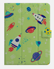 NEW Kids Space Universal Tablet Case Green Fits Tablets up to 11"
