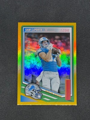 2025 Panini Score Sam LaPorta #51 /50 GOLD ZONE
