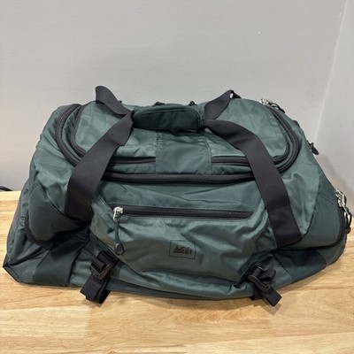 REI Green Convertible Duffel Backpack Travel Hiking Carry On Gear