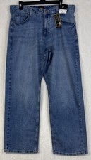 Lee Heritage Women's Size 14 M Straight Leg Jeans Blue Wash Mid Rise Stretch NWT