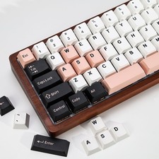 Olivia Pink PBT Keycaps 174 Keys Cherry Profile Double Shot Custom Set
