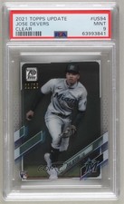 2021 Topps Update Clear 1/10 Jose Devers #US94 PSA 9 MINT 06bg