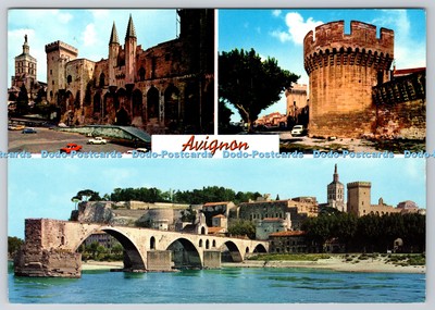 D302562 Avignon Les Remparts Le Pont d Avignon Le Palais des Papes et N D des Do