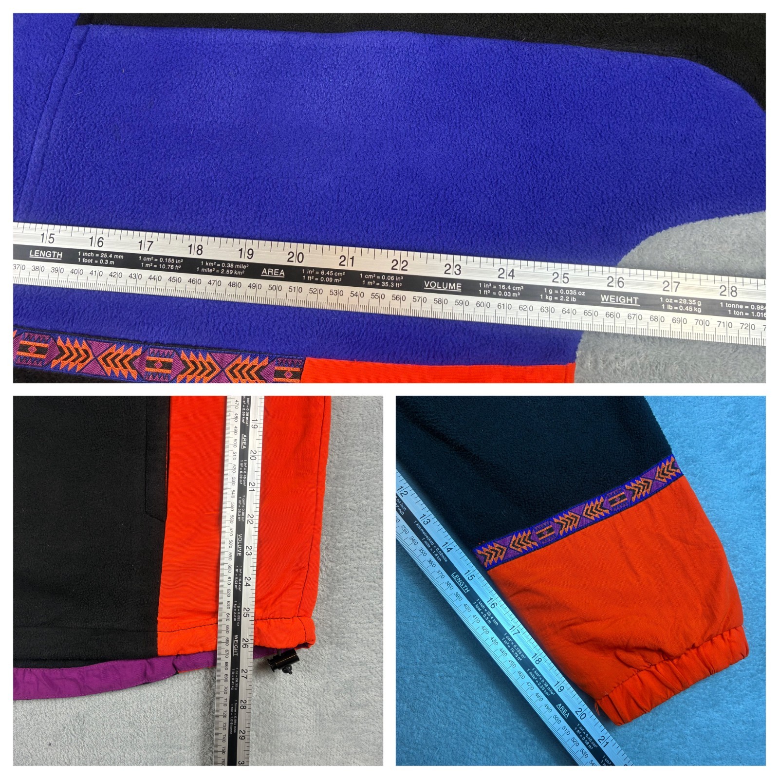 Vintage North Face 1992 RAGE Colour Fleece OversizedLarge 1/4 Quarter Zip Jumper image 6