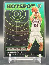 2024-25 Panini Obsidian Jared McCain Rookie Hotspot Jade Flood #/25 RC #18