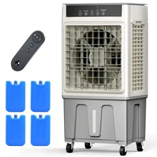 Windowless Swamp Cooler, 3 in 1 Evaporative Portable Air Conditioner with Rem...