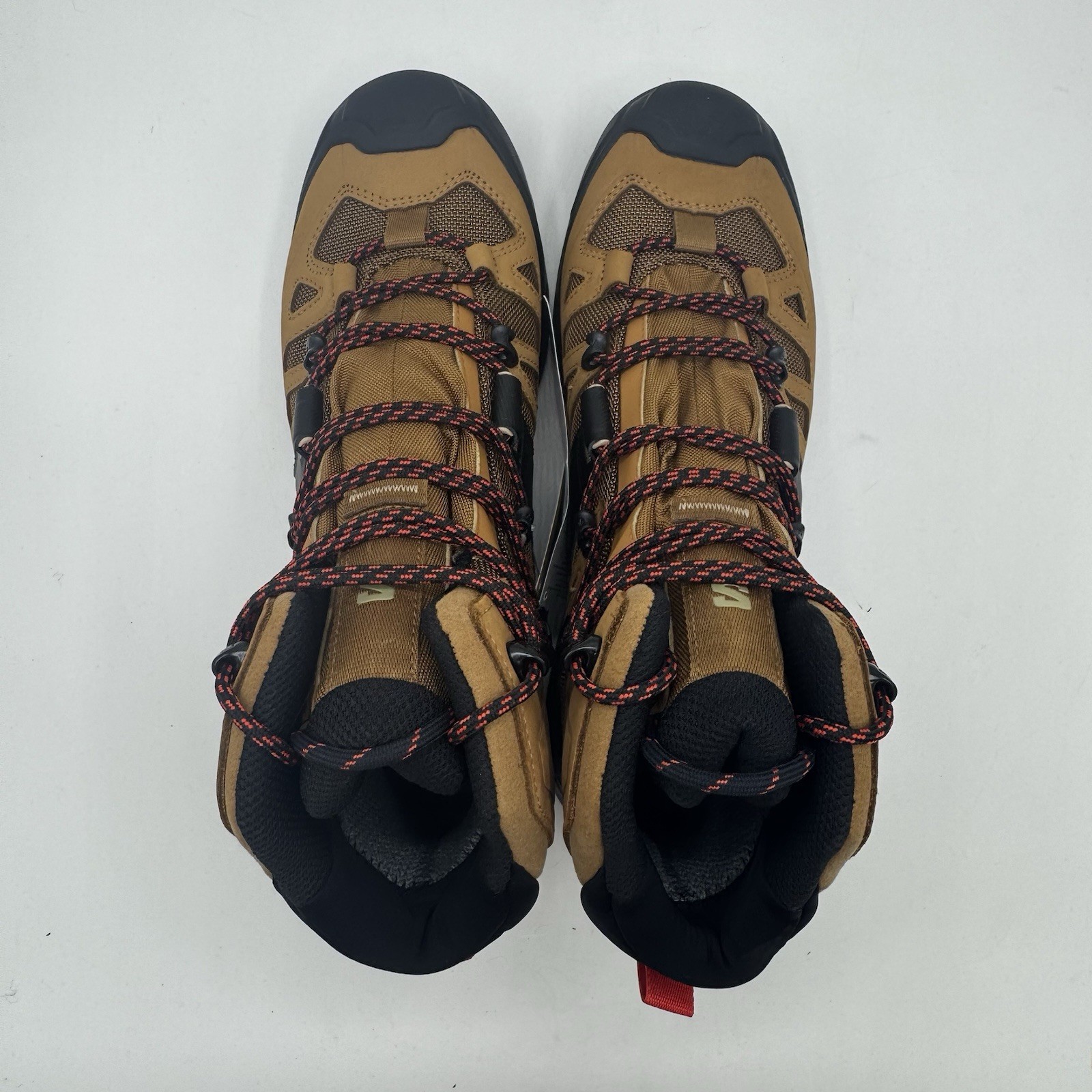 Stivali da trekking Salomon Quest 4 GTX IMPERMEABILI gomma marrone nero rosso fuoco taglia 11