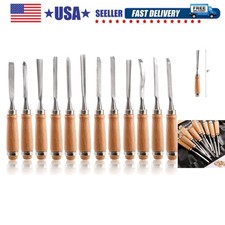 12 PCS Wood Carving Tools, Gouges Woodworking Chisels, Full Size Wood Carving...
