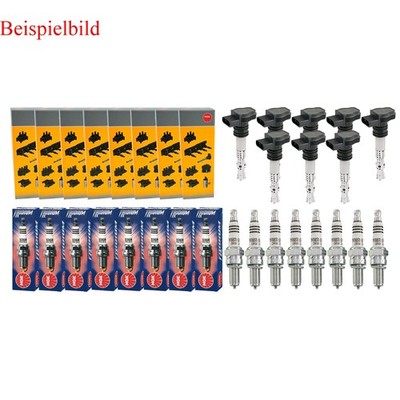 8x NGK Zündspule +8x Zündkerze Iridium IX für BMW 5er E39 523i 520i E36 328i