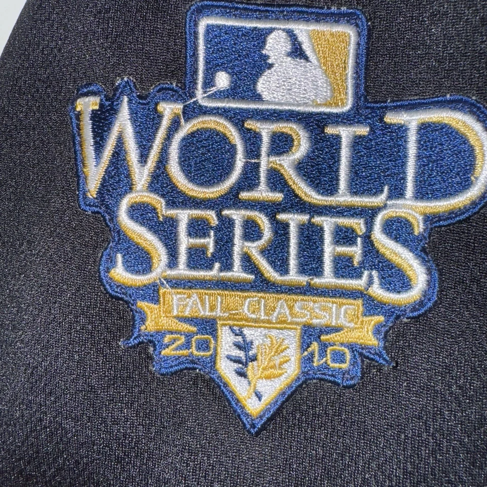 Camiseta deportiva rara negra Majestic SF Giants Matt Cain 2010 CAMPEONES DE LA SERIE MUNDIAL XXL Foto 3 de 4