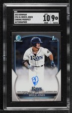 2023 Bowman Chrome Prospect Auto Brock Jones #CPA-BJ SGC 9 MINT Auto 09an