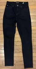 Lucky Brand Bella Skinny Black Jeans Womens 2 / 26 Ankle Premium Denim Stretch