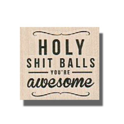 Mounted Stamp, You Are Awesome, Fun,Words,Phrase,Great,Saying,Media,Humor,Balls