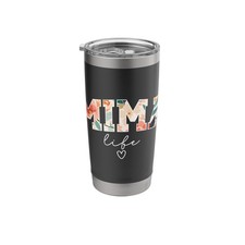 Mima Life Mima Grandma Mima Grandmother Stainless Steel Insulated Tumbler Black