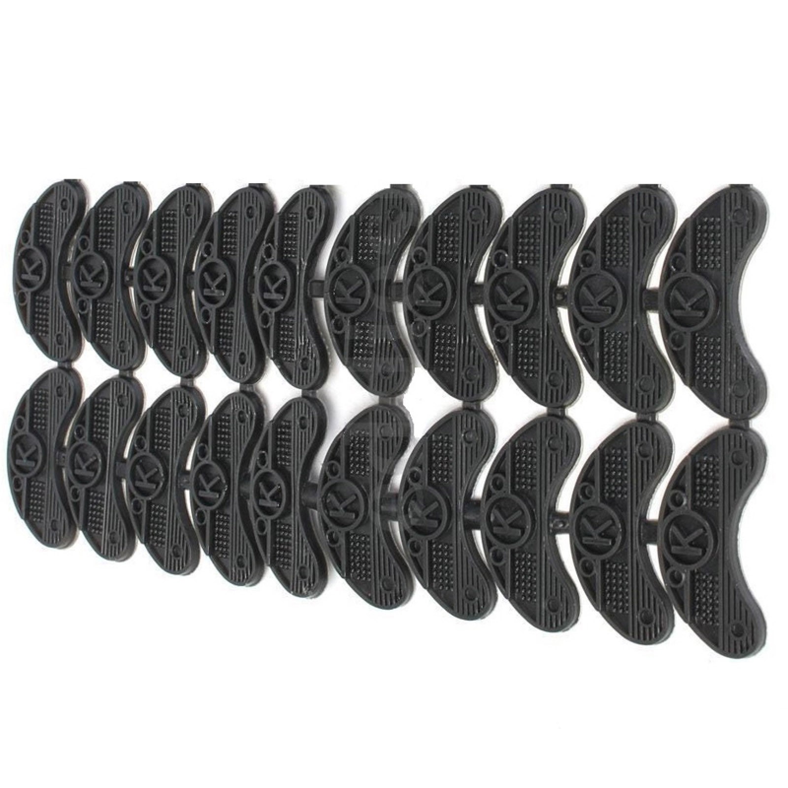 10 Pairs Black Rubber Sole Heel Savers Toe Plates Tap DIY Glue On Shoes Pad F