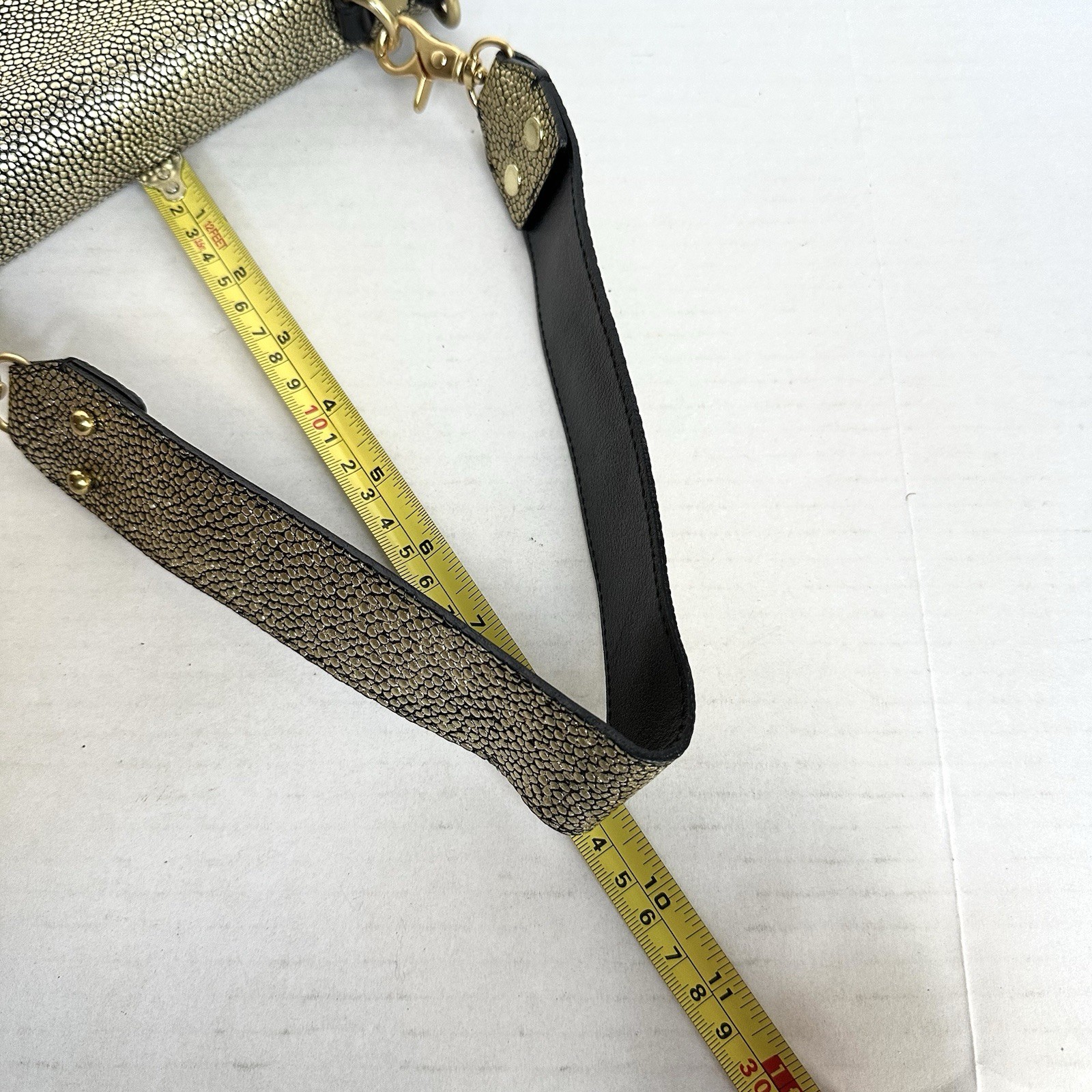 Brahmin Gold Embossed Structured Flap Shoulder Ba… - image 14