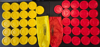 42-Pack PARTS FOR Hasbro Connect 4 Giant Edition - Size 5.5 in 21x Red 21xYellow