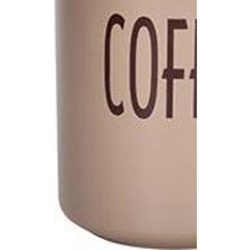 Barattolo Caffè BRANDANI Tortora Metallo Tappo Bamboo 15cm Contenitore Cucina, fotografia 7 di 9