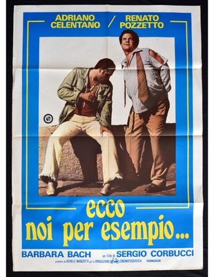 manifesto ECCO NOI PER ESEMPIO adriano celentano renato pozzetto A343