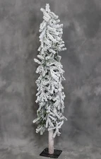 Vickerman 5"  Flocked Alpine Artificial Christmas Tree  MultiColored lights