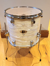 Ddrum D3 14" Floor Tom Drum Biały Oyster Pearl Wrap Remo głowica + nogi Kumbria