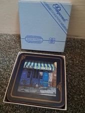 Vintage Pimpernel Set of 6 Cork Backed Coasters French Streets In Box 