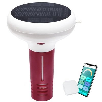 7 in 1 Smart Floating Pool Water Monitor,pH Chlorine Meter,Pool Water Tester ...