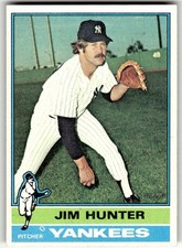 1976 Topps #100 Jim Hunter New York Yankees Baseball