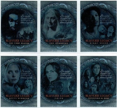 INKWORKS Buffy TVS Season 7 Complete Slayers Legacy Chase Card Set SL1-6