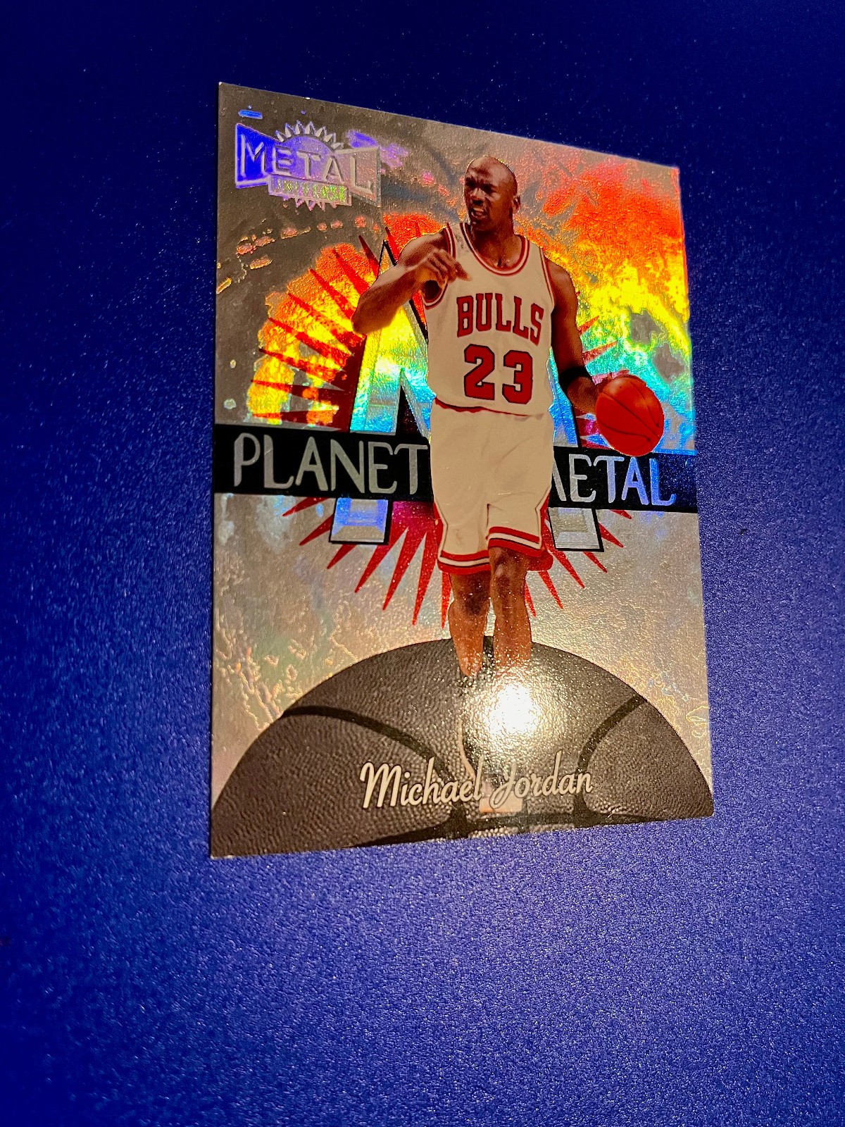 1997-98 Metal Universe - Planet Metal Michael Jordan #1 PM