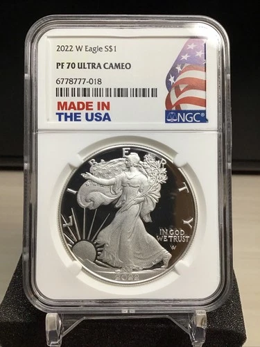 2022 W American Silver Eagle PF 70 Ultra Cameo
