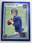 2025 Donruss Optic Jaxson Dart RC Blue Refractor 023/249 Giants #273 °