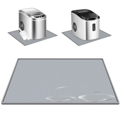 19x12 Inch Nugget Ice Maker Countertop Mat NonSlip Waterproof Silicone