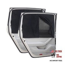 2PCS Car Car Window Shades, Magnetic Double Layer Side Window Sun Shield Cover