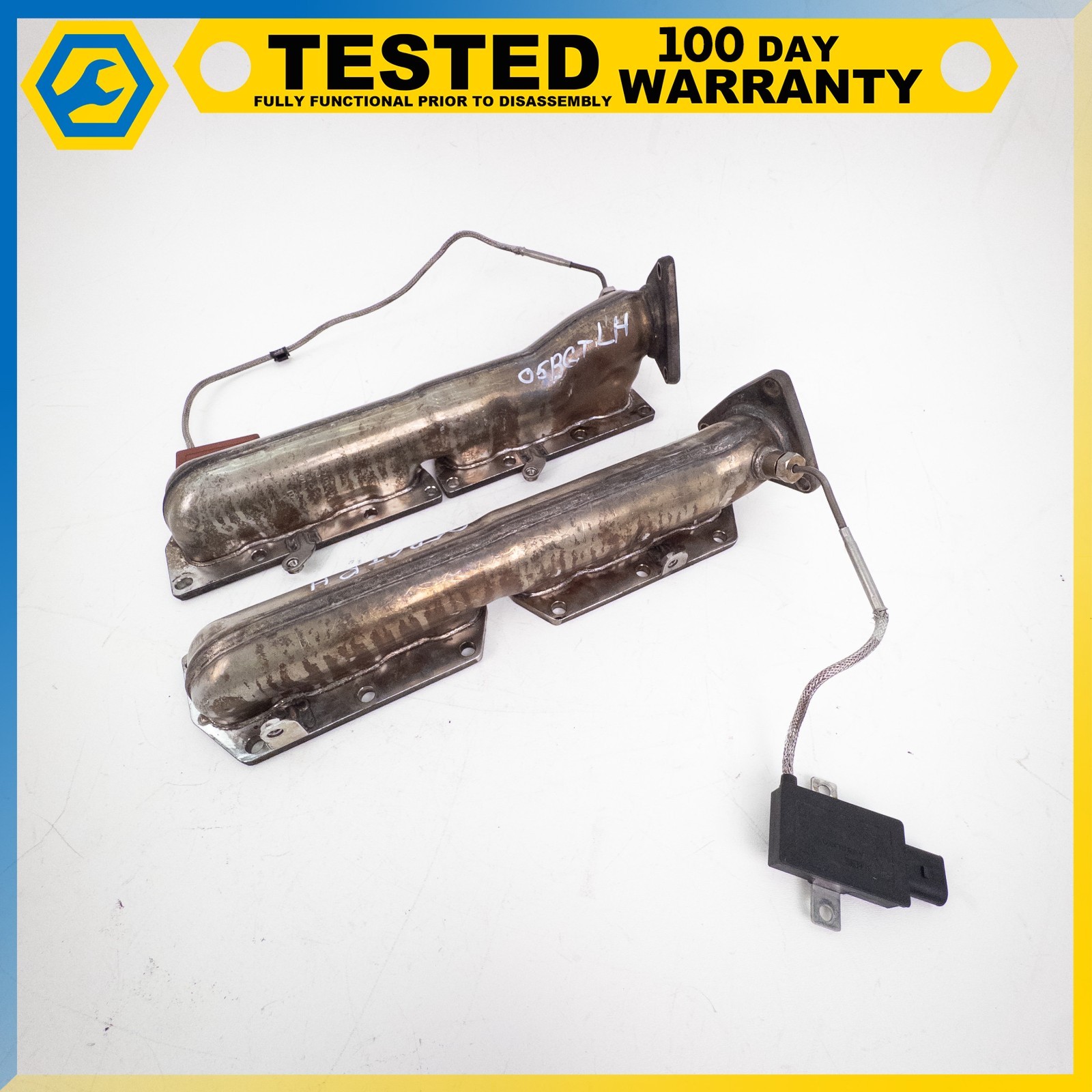03-13 BENTLEY CONTINENTAL GT FLYING SPUR 6.0L EXHAUST MANIFOLD W/SENSOR SET OEM