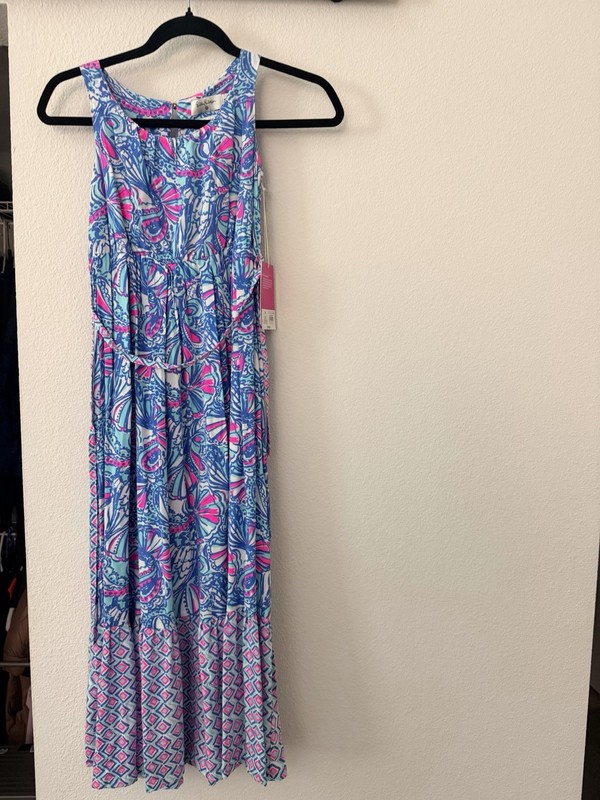 Lilly Pulitzer x Target Maxi Dress in Blue and Pink | SIZE M Children's