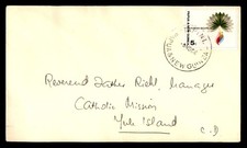 Couverture mission catholique Mayfairstamps Papouasie Nouvelle Guinée 1988 Tapini vers l'île de Yule